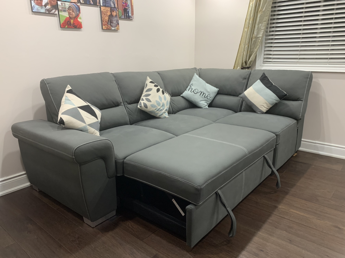 Sectional sofa with pop up bed - photo 4
