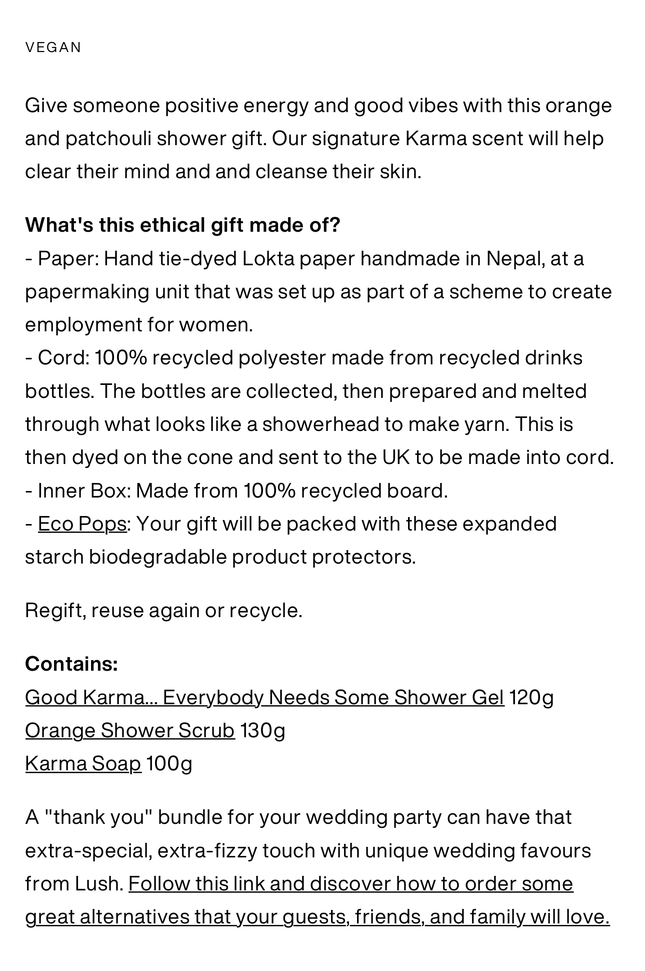 LUSH “Good Karma” box gift set image indicator(2)