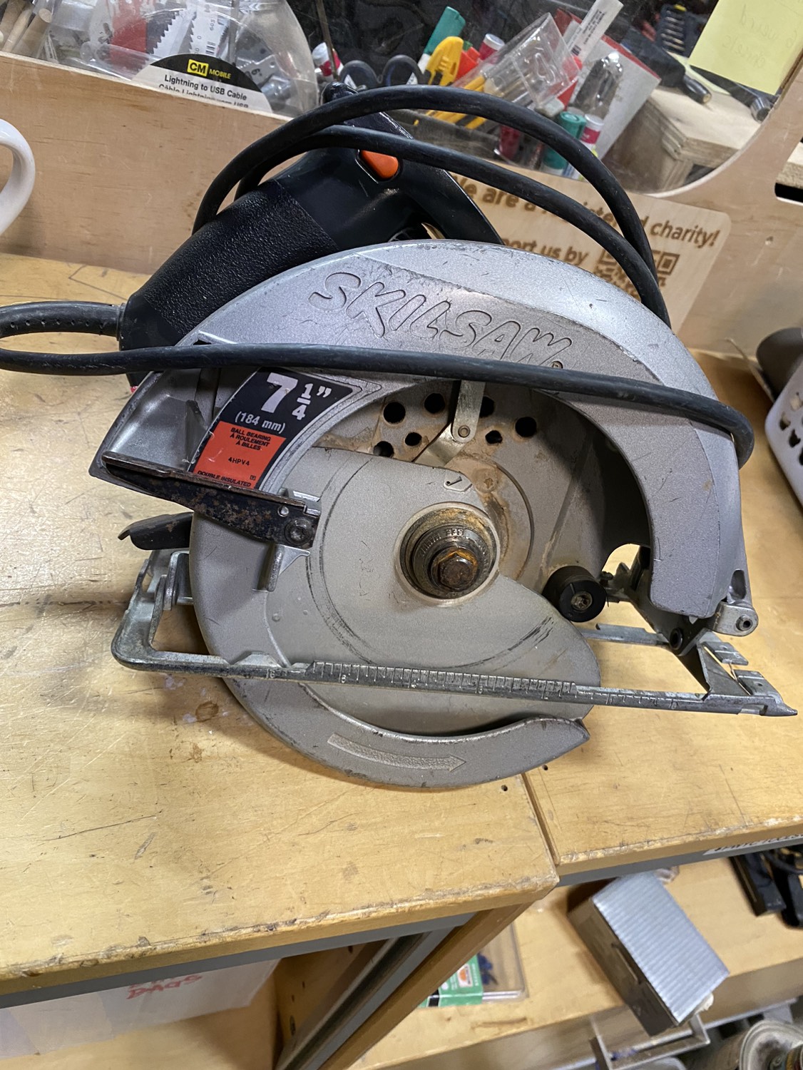 7.5 inch Skil saw, vintage