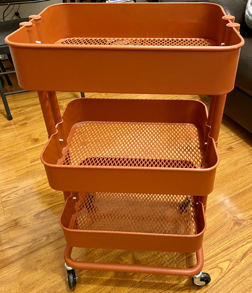 Metal Rolling Raskog Utility Cart red color,  from IKEA - photo 2