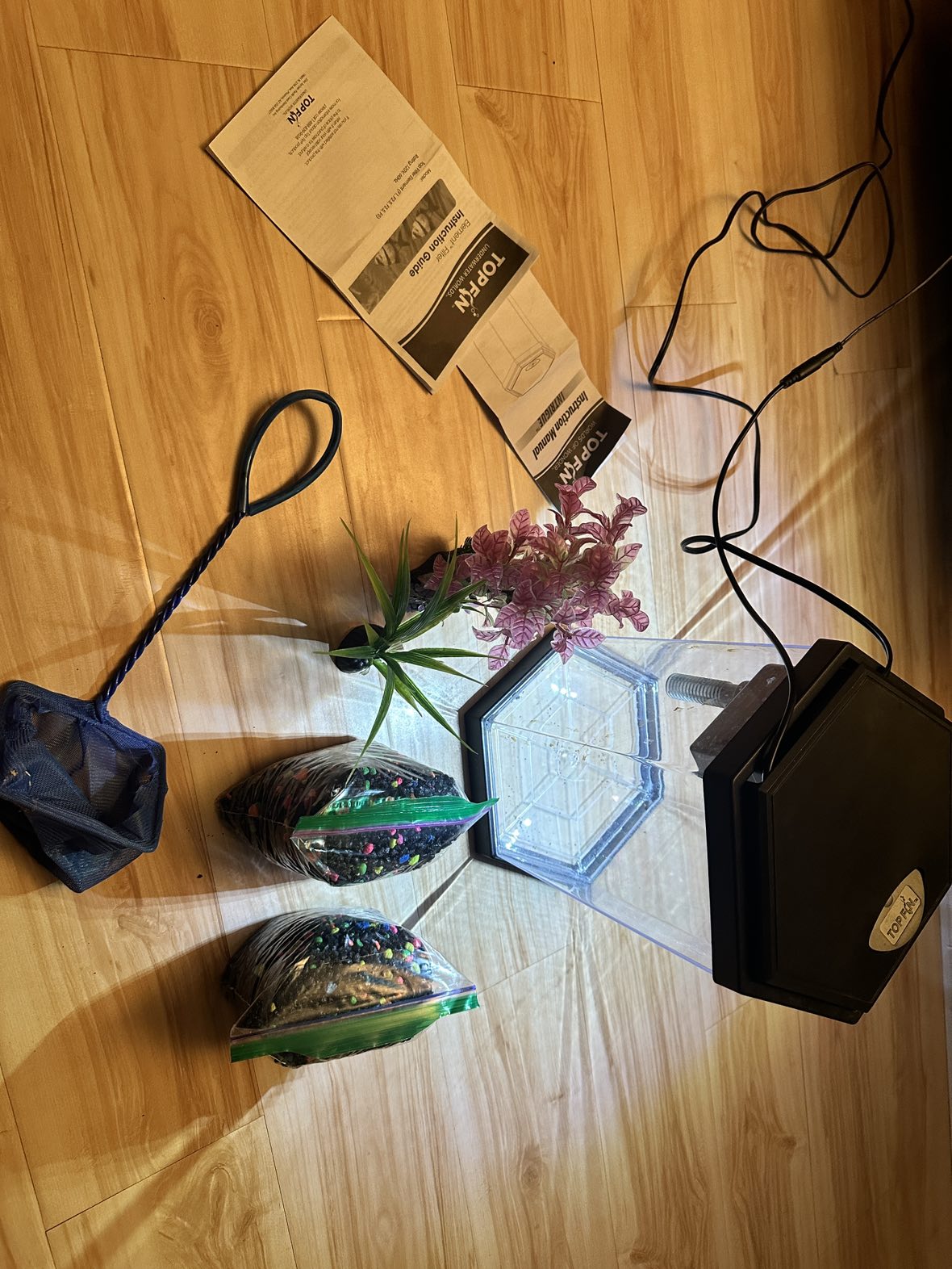 Fish tank with heated filter and led light thumbnail