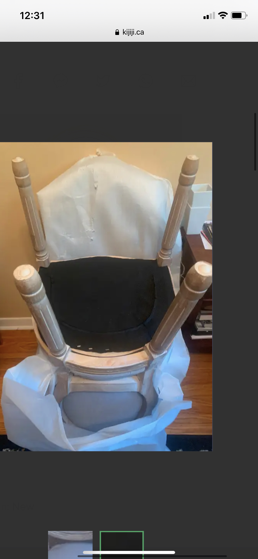 Brand new 2 Grey chairs 40$ for both image indicator(2)