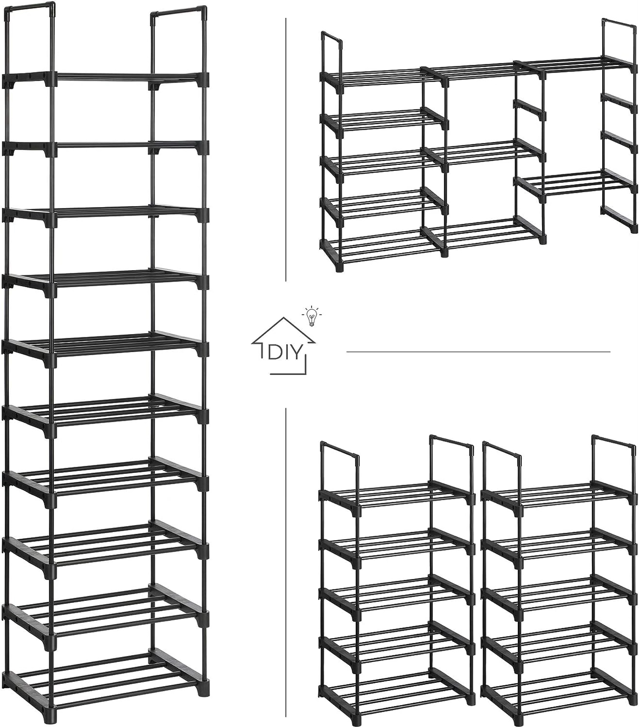 Songmics 5 tier shoe rack - Set of 2 - photo 2