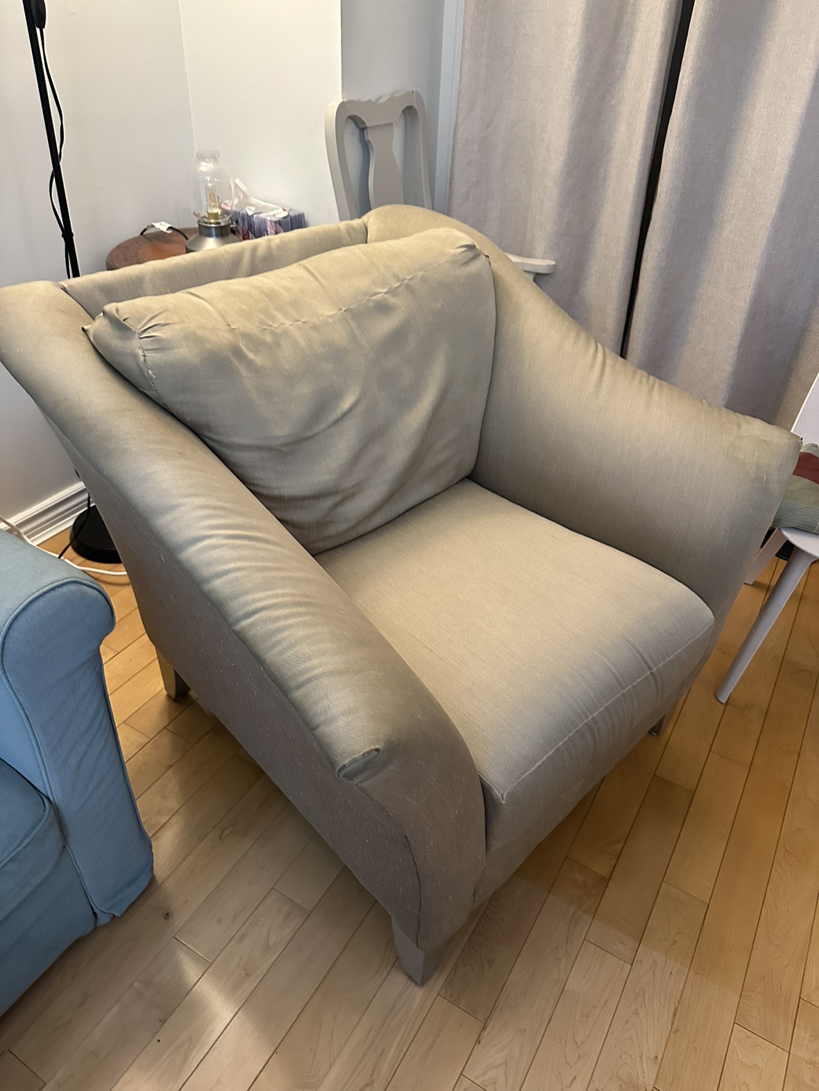 Large Loveseat - has a few mendable rips - photo 2