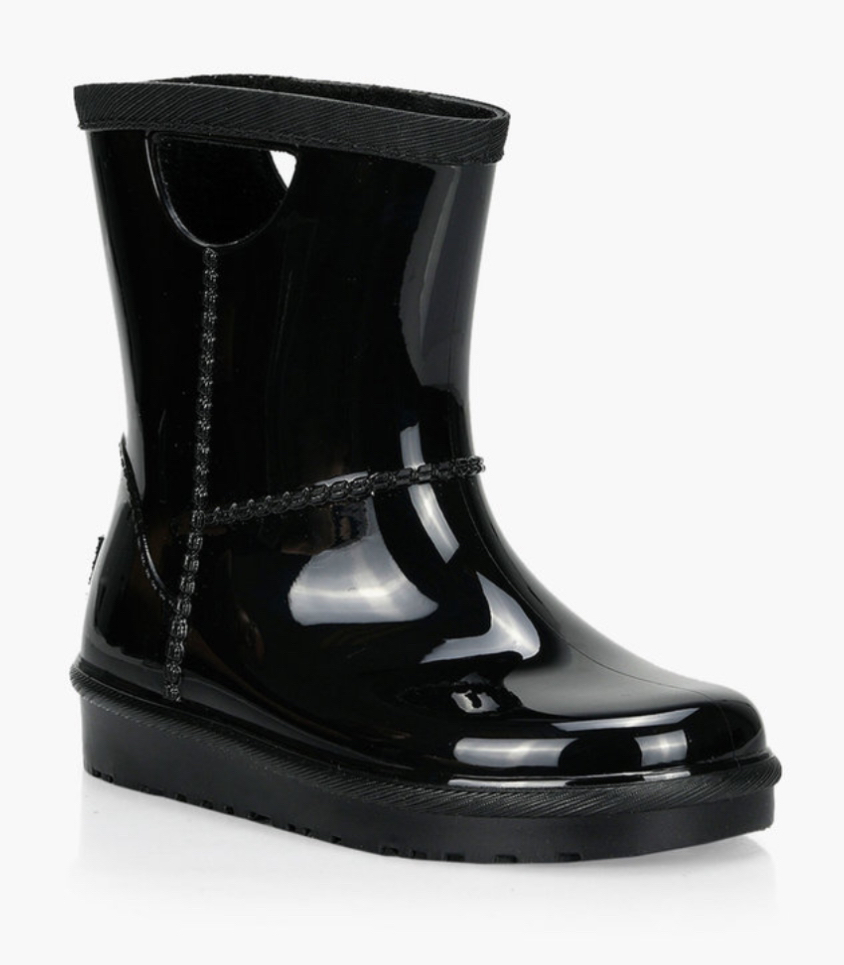 Size 11C Black UGG toddler rain boots image indicator(3)