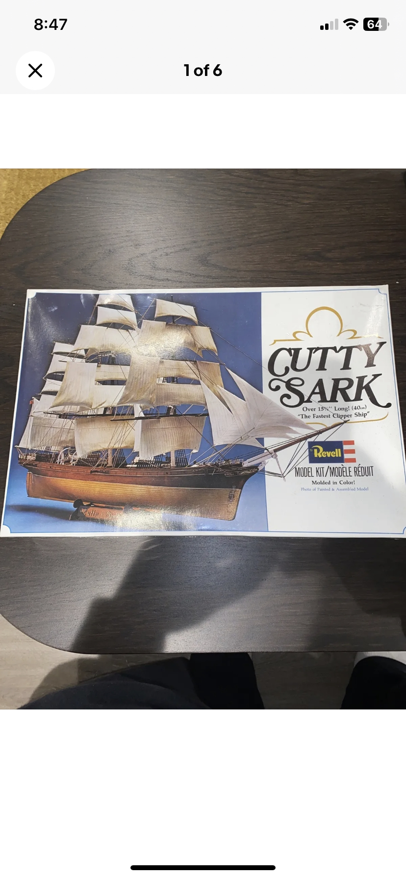 VINTAGE REVELL CUTTY SARK 5401 MODEL KIT 1979 Made In USA