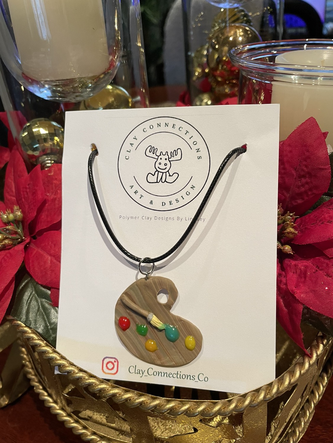 #freecycle handmade Painters palate Necklace Jewellery thumbnail