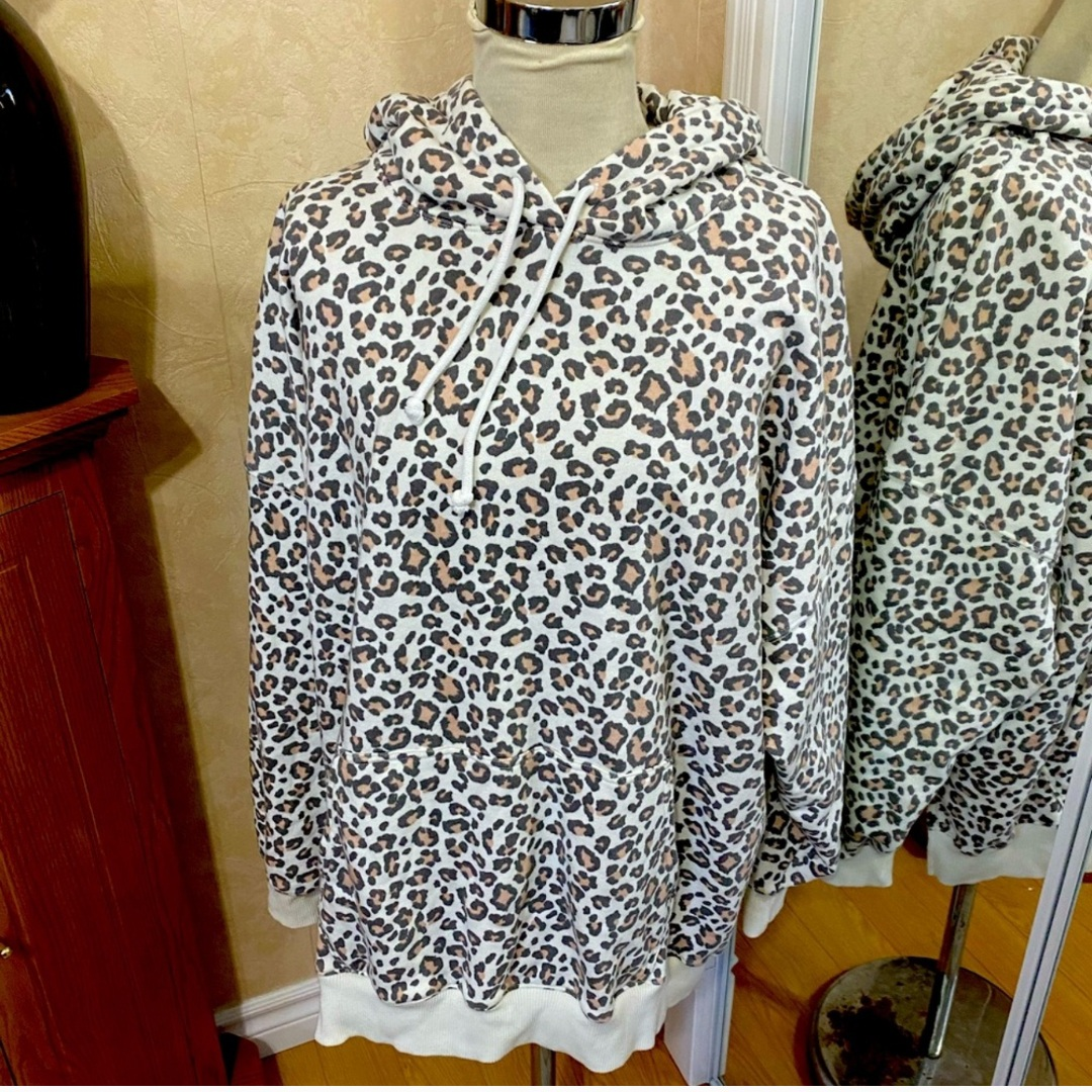 leopard snuggly pullover