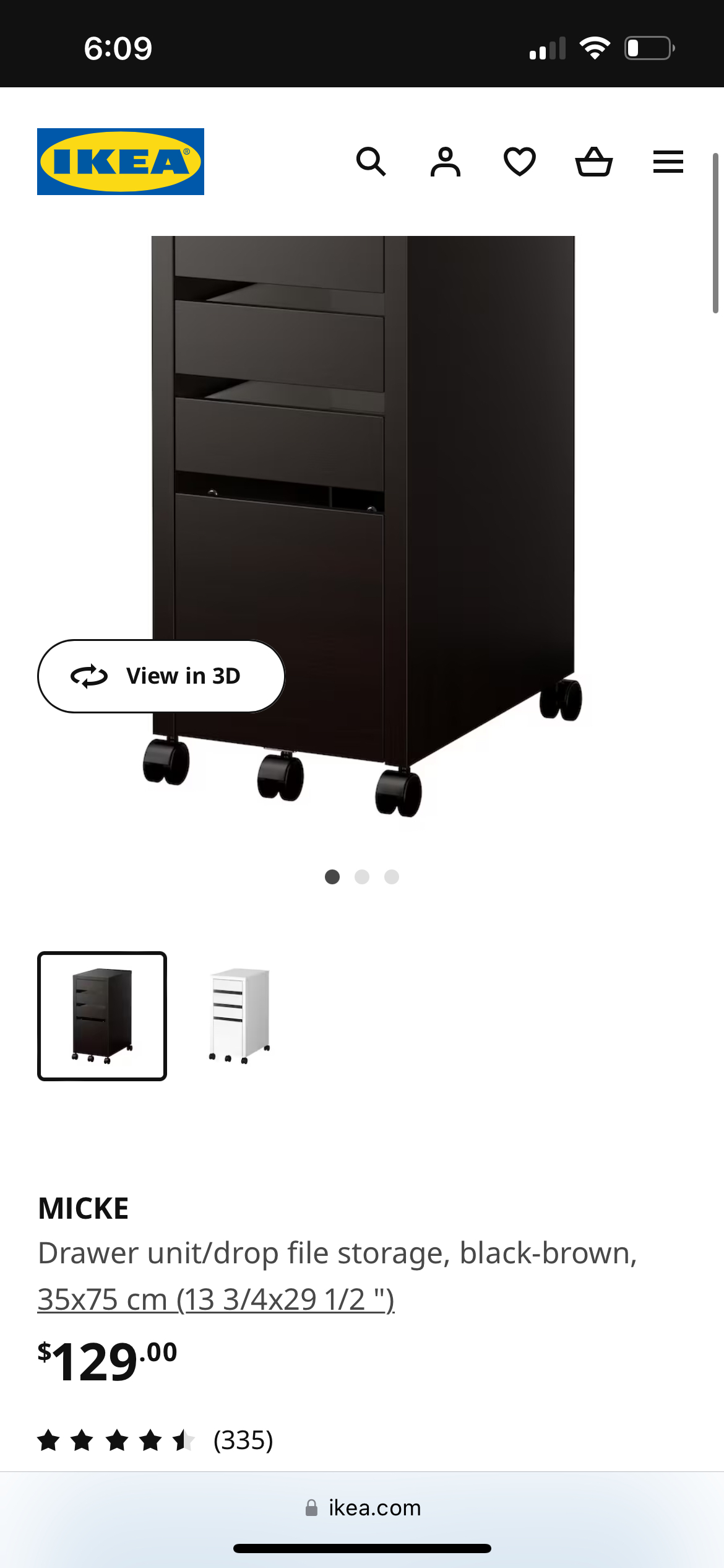 IKEA MICKE Desk + MICKE Storage unit image indicator(4)