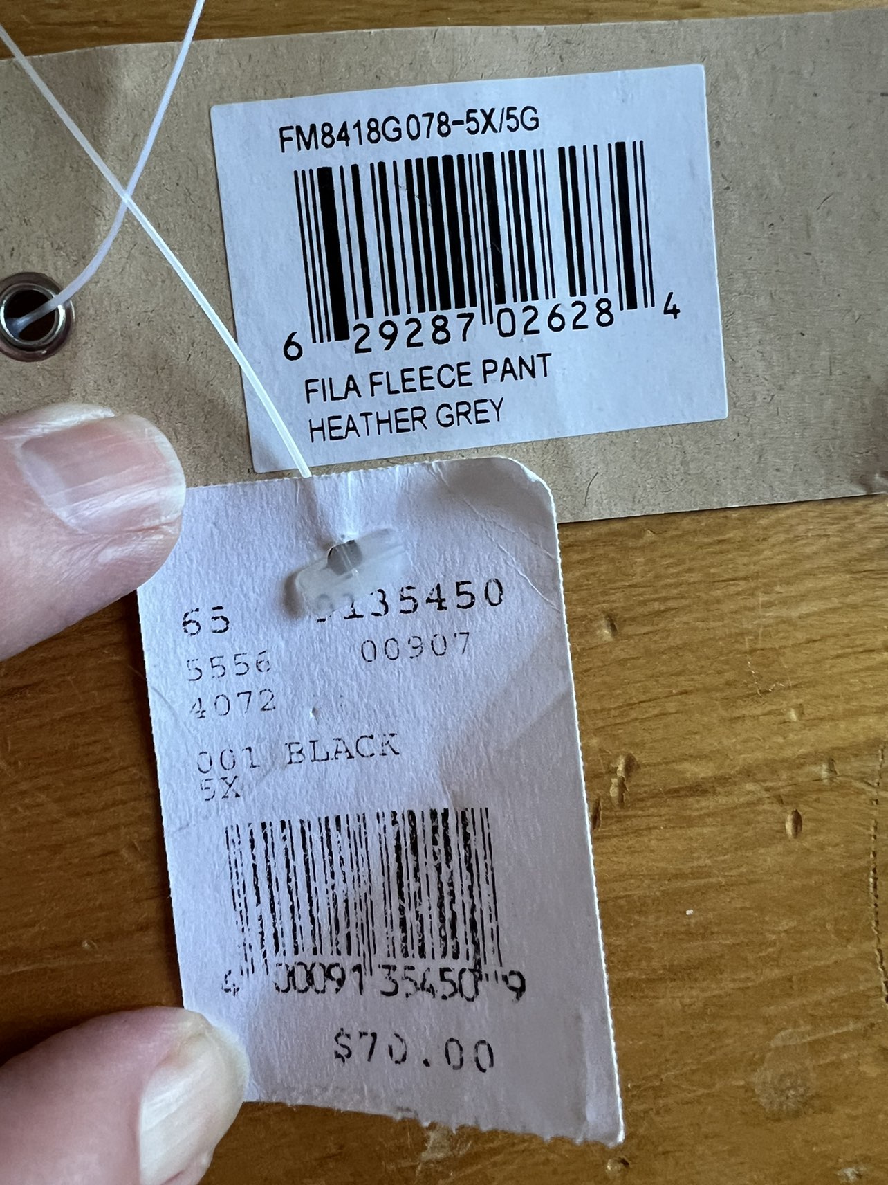 #freecycle 🥕 New w Tags FILA grey joggers  5 XL image indicator(3)