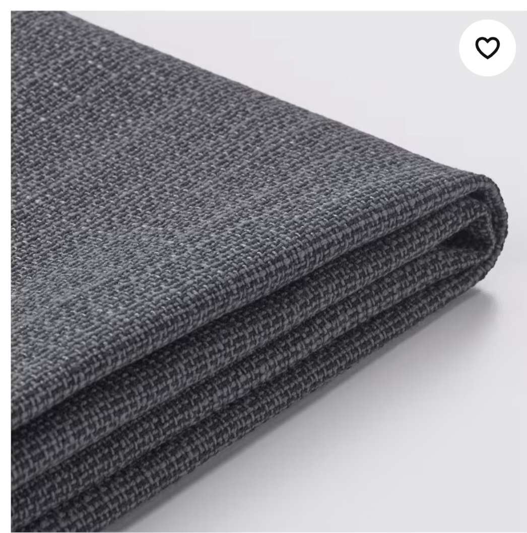 KIVIK Loveseat cover, Hillared anthracite - photo 2