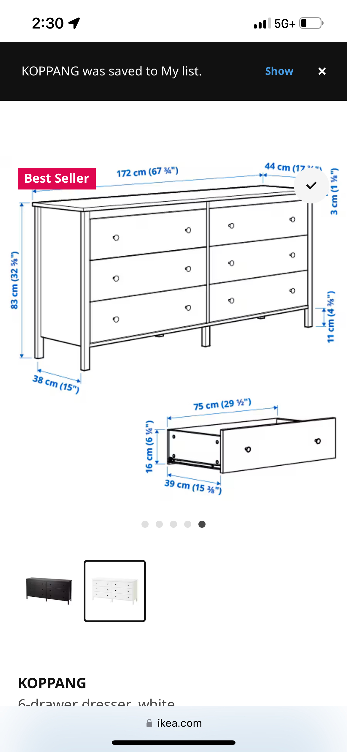 KOPPANG  8 Drawer Dresser - photo 3