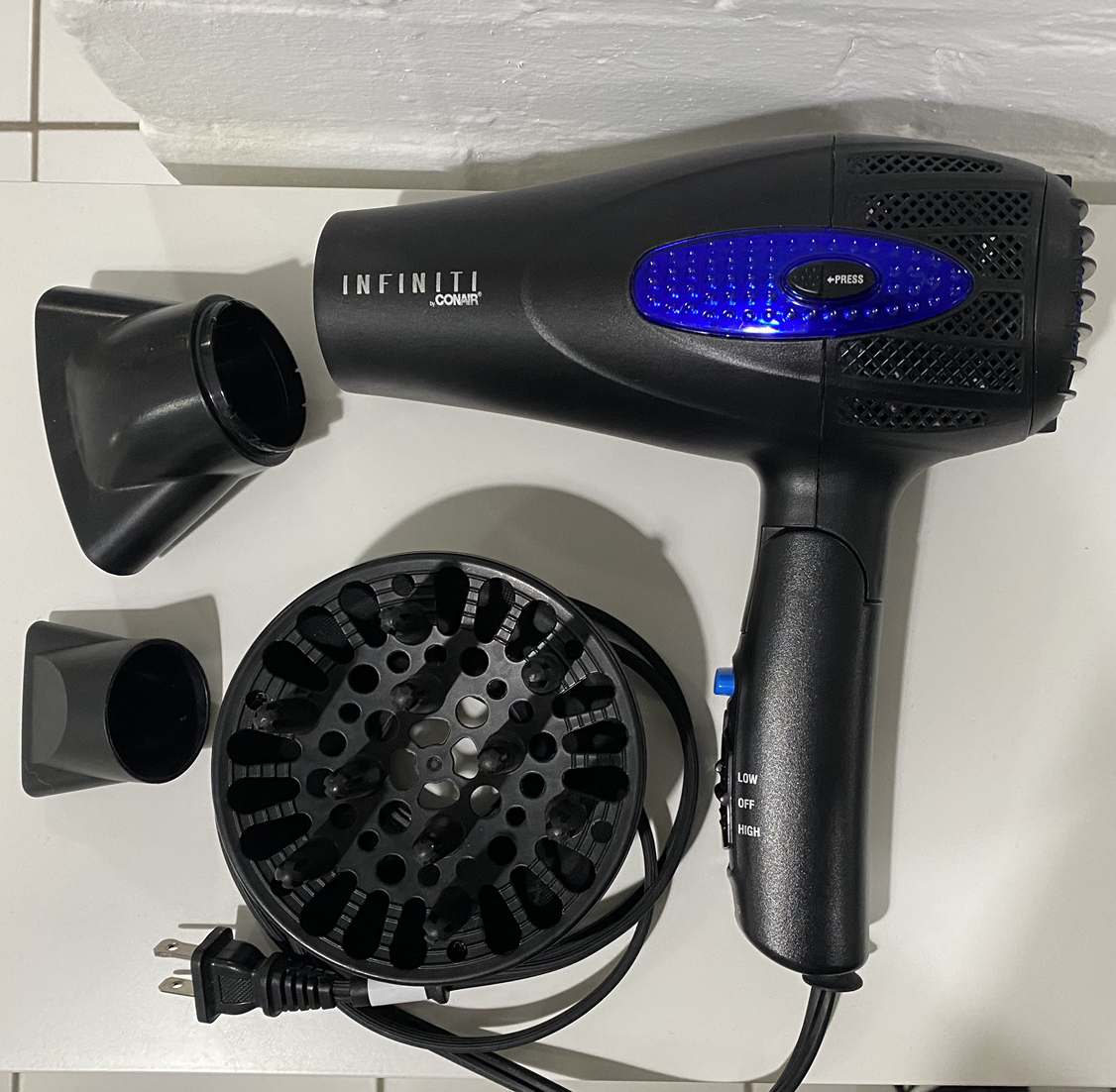 Conair Infiniti Hair Dryer + Attachments