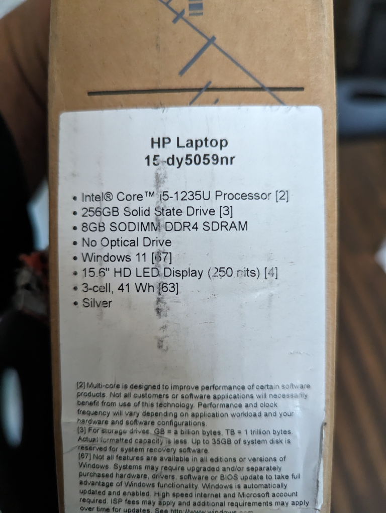 HP Laptop 15.6" Intel i5 | New Unopened - photo 5