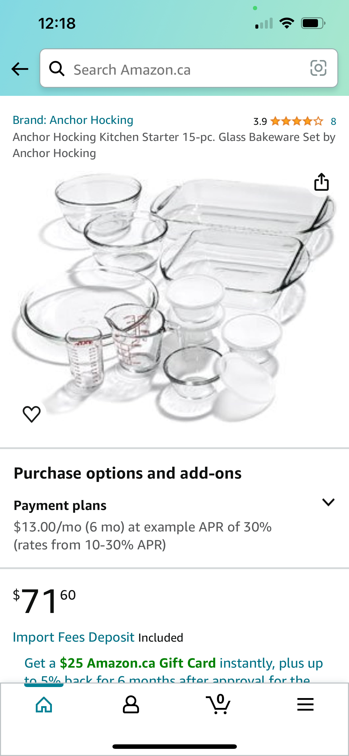 BNIB Anchor Hocking 15 Pc bake and prep set image indicator(5)