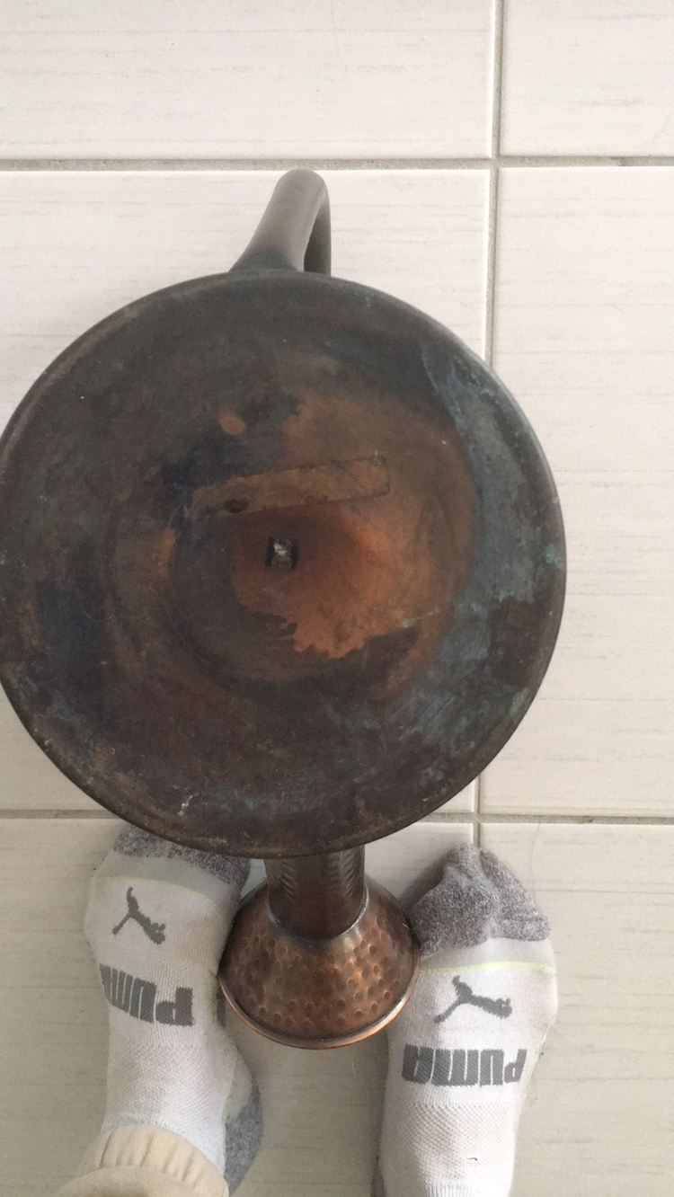 🥕Antique Beautiful Style Large Copper Watering Can image indicator(5)