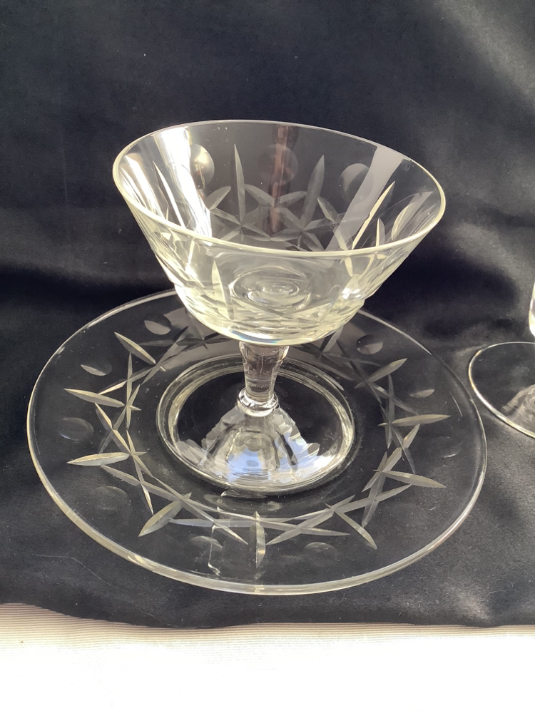 🏈Crystal glasses & dessert set 37 pieces, 8 of each image indicator(5)