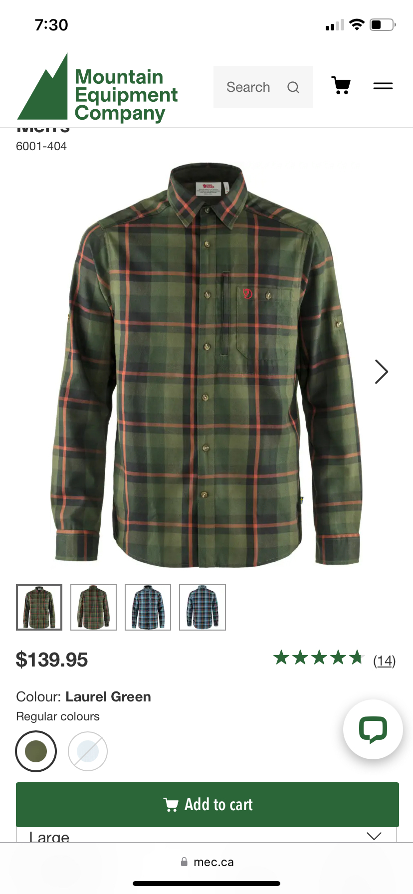 Fjallraven Fjallglim Mens shirt Medium - photo 4