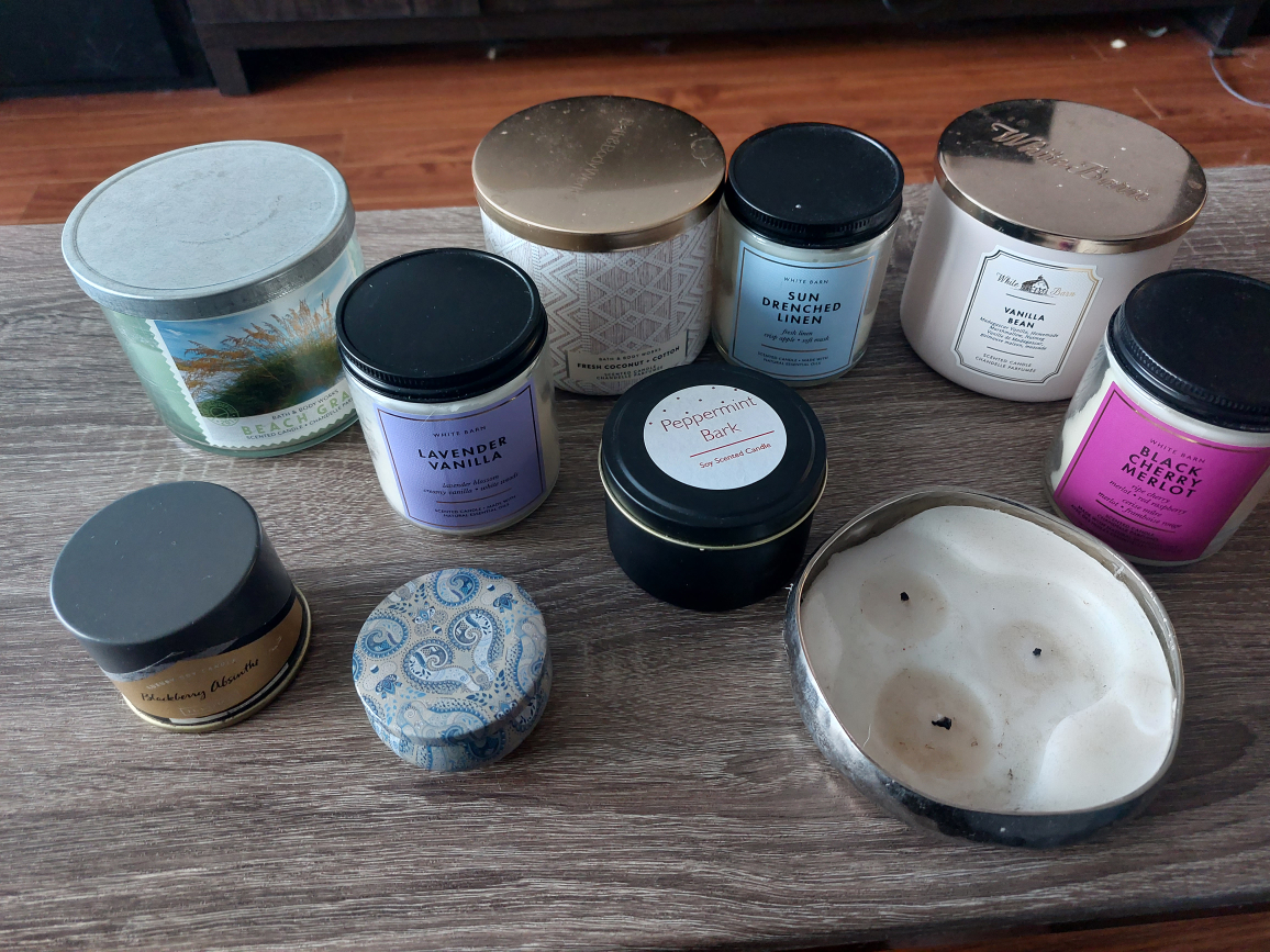 10 Assorted Candles - Used