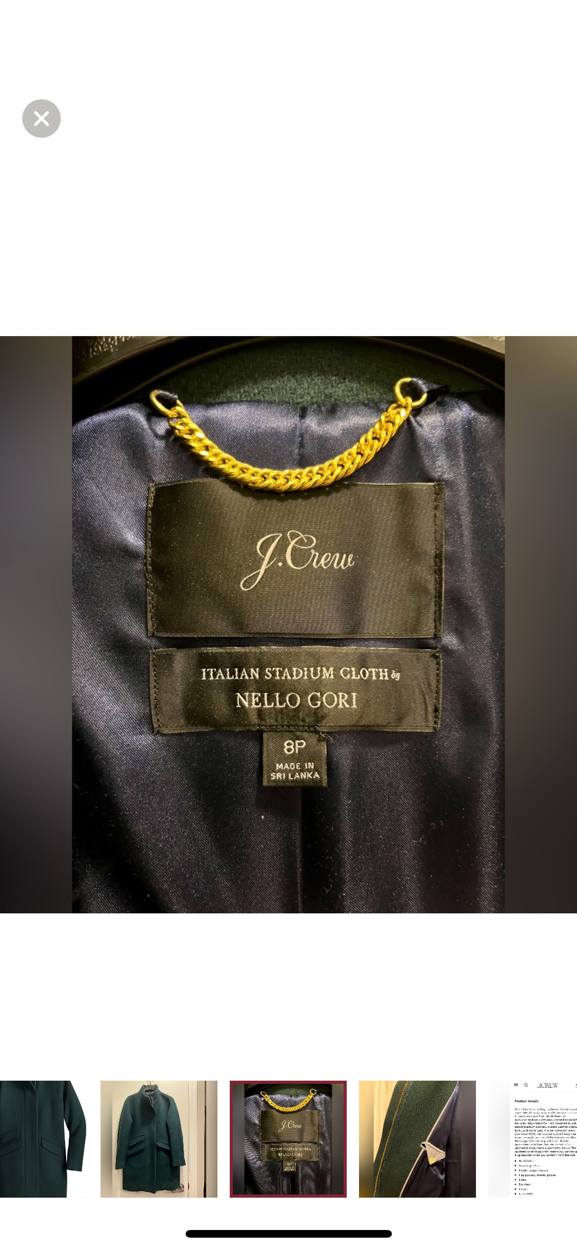 J. Crew Cocoon Coat in Stadium Wool image indicator(7)