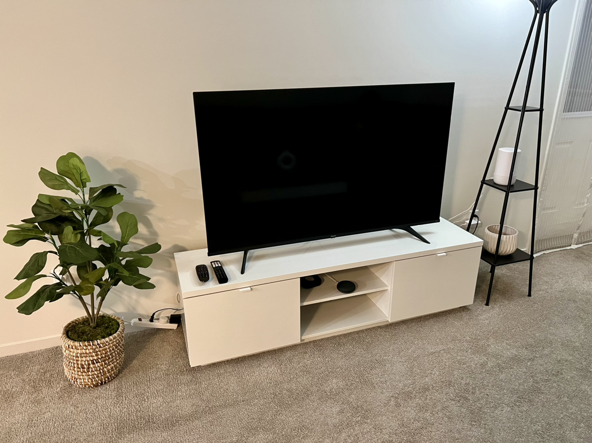 White Ikea TV Stand