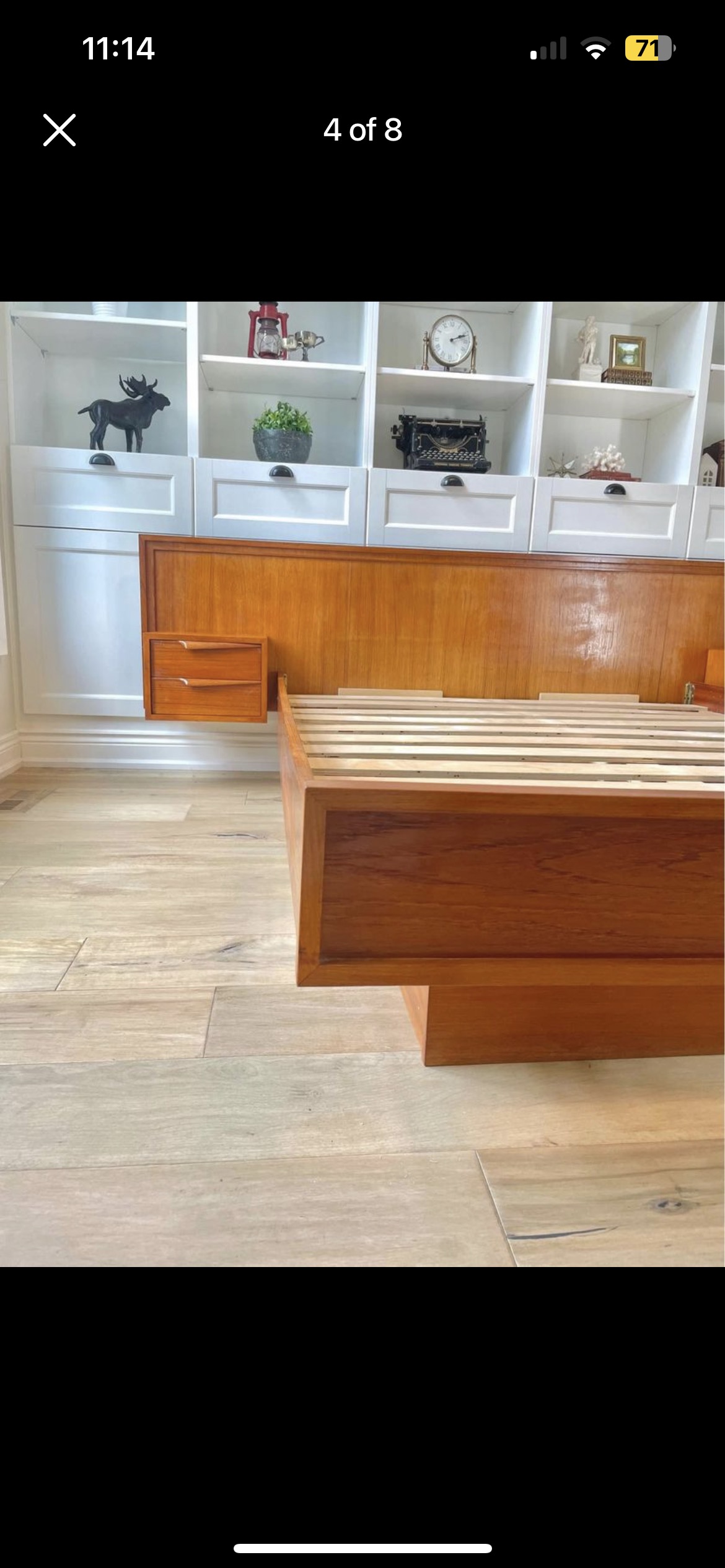 MCM Teak Queen Bed Frame 🥕 - photo 3