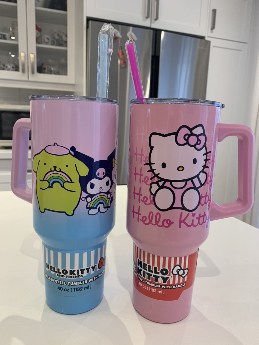 🏈 New Hello Kitty 40 oz Stainless Steel Tumblers 🏈 thumbnail