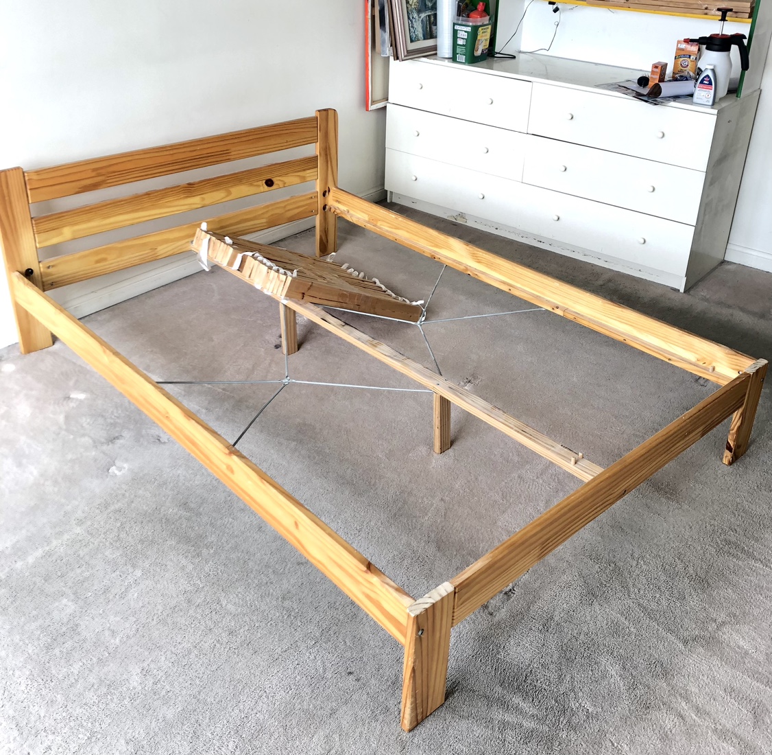 Wooden Double Size Bed Frame - photo 3