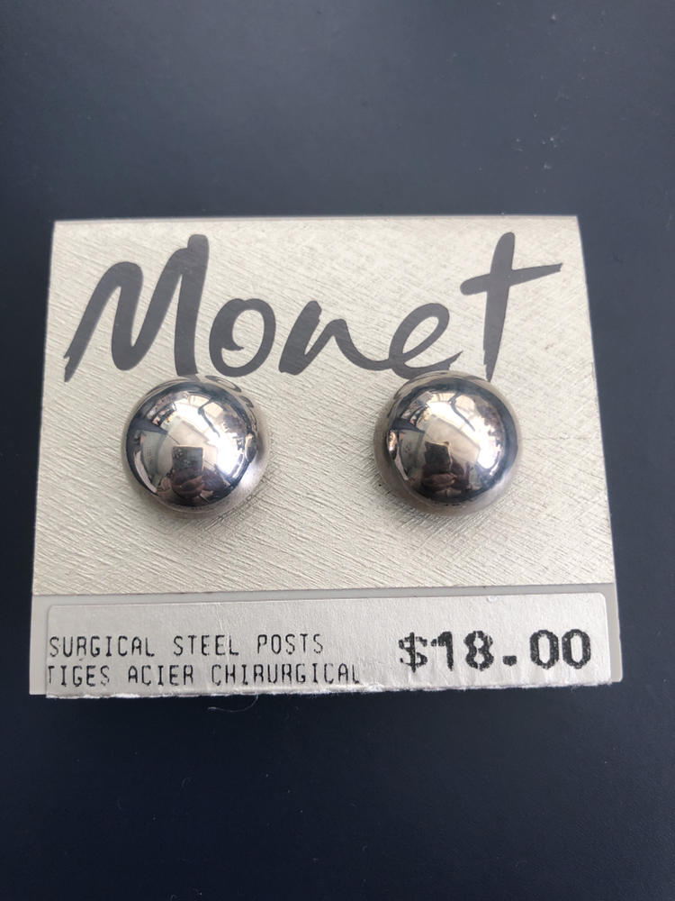 Silver colour earrings