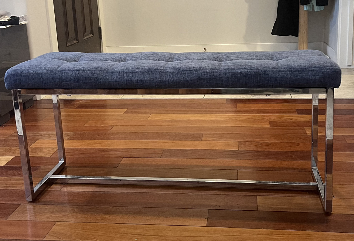 Modern Blue Bench - photo 2