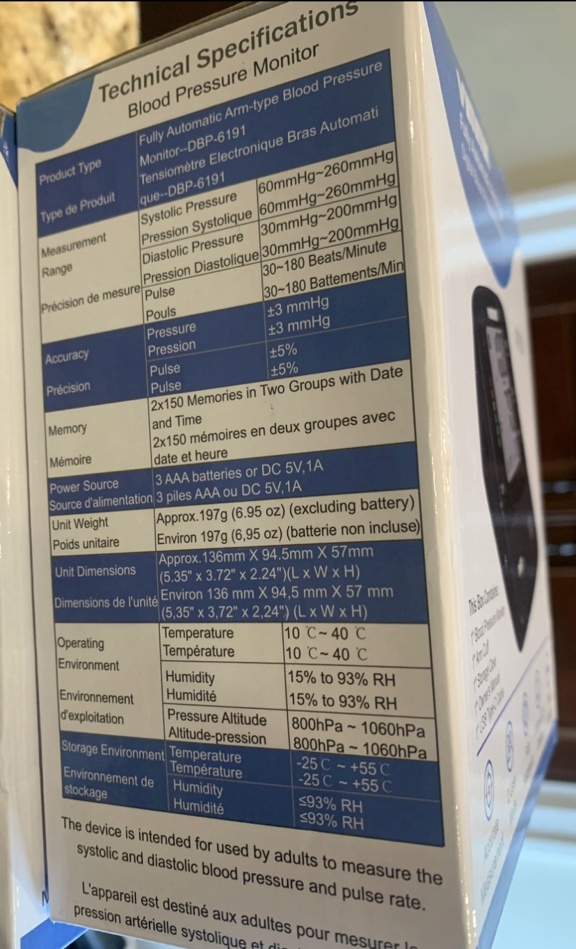 Brand new in box blood pressure monitor image indicator(3)