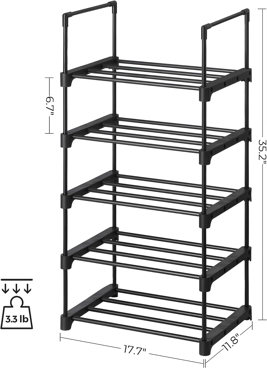 Songmics 5 tier shoe rack - Set of 2 - photo 5