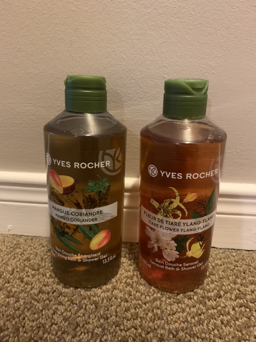 yves rocher new shower gels, mango coriander and ylang ylang thumbnail