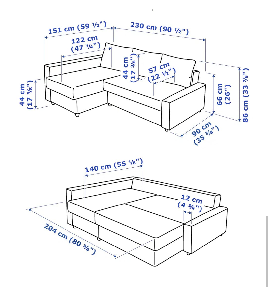 IKEA FRIHETEN.  Sectional sofa-bed with storage - photo 4