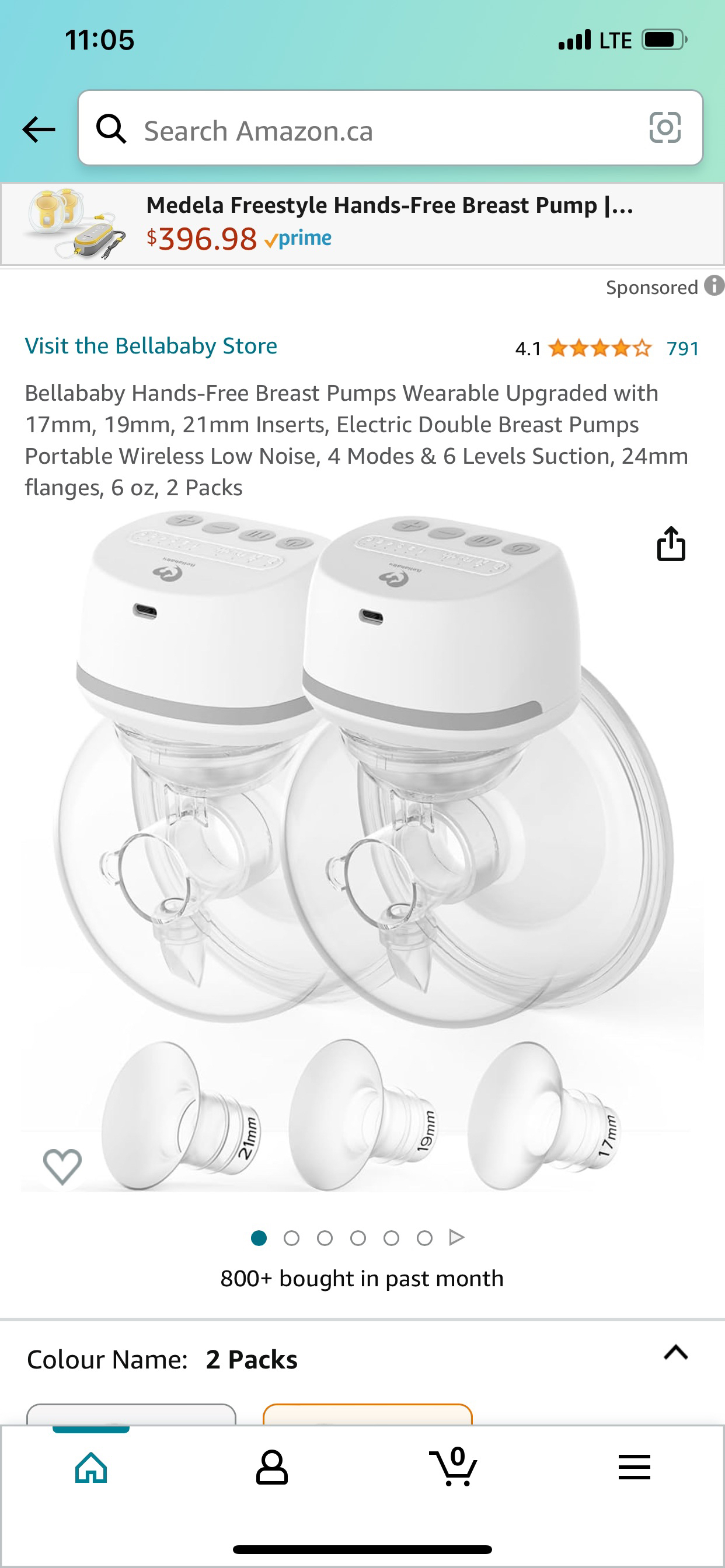 Double electric hands free breast pump. Sealed. Brand new thumbnail
