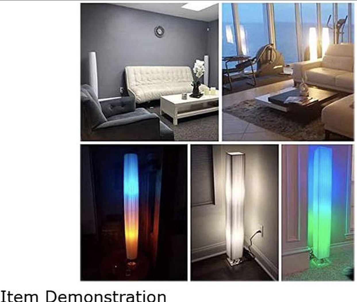 Albrillo LED Floor Lamp with Fabric Shades, 46 Inch Tall image indicator(9)