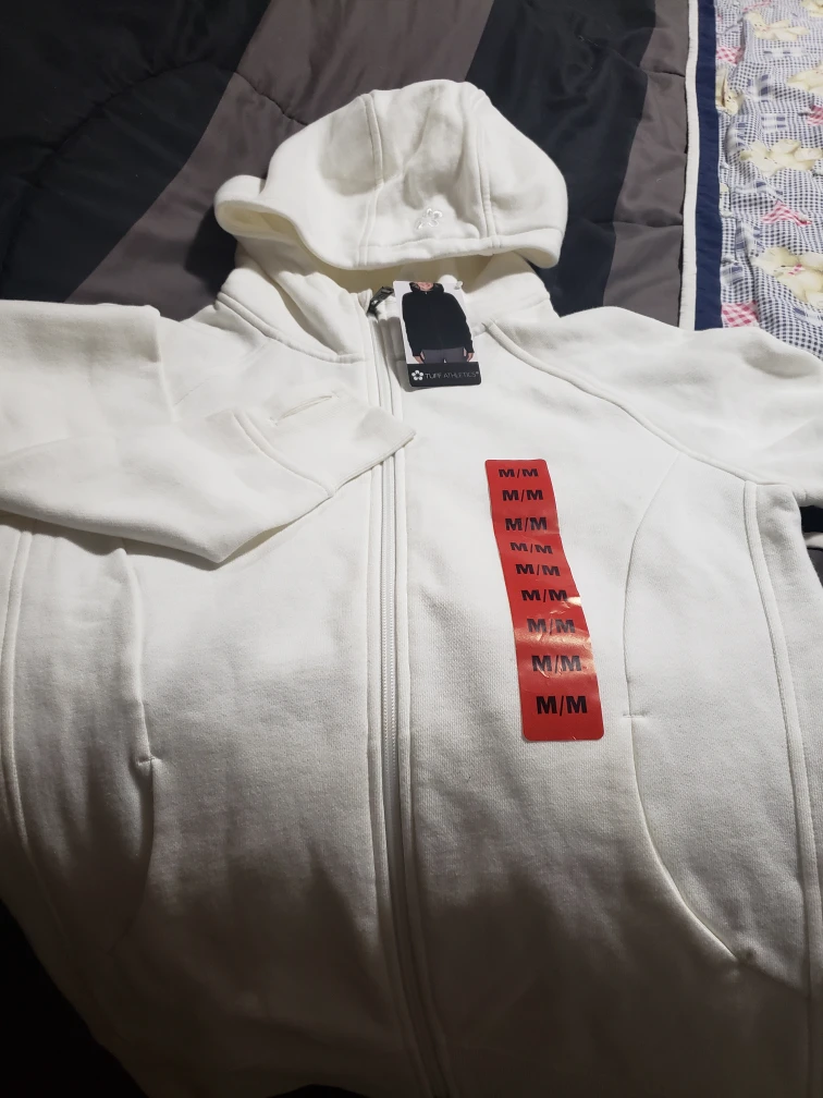 white hoodie