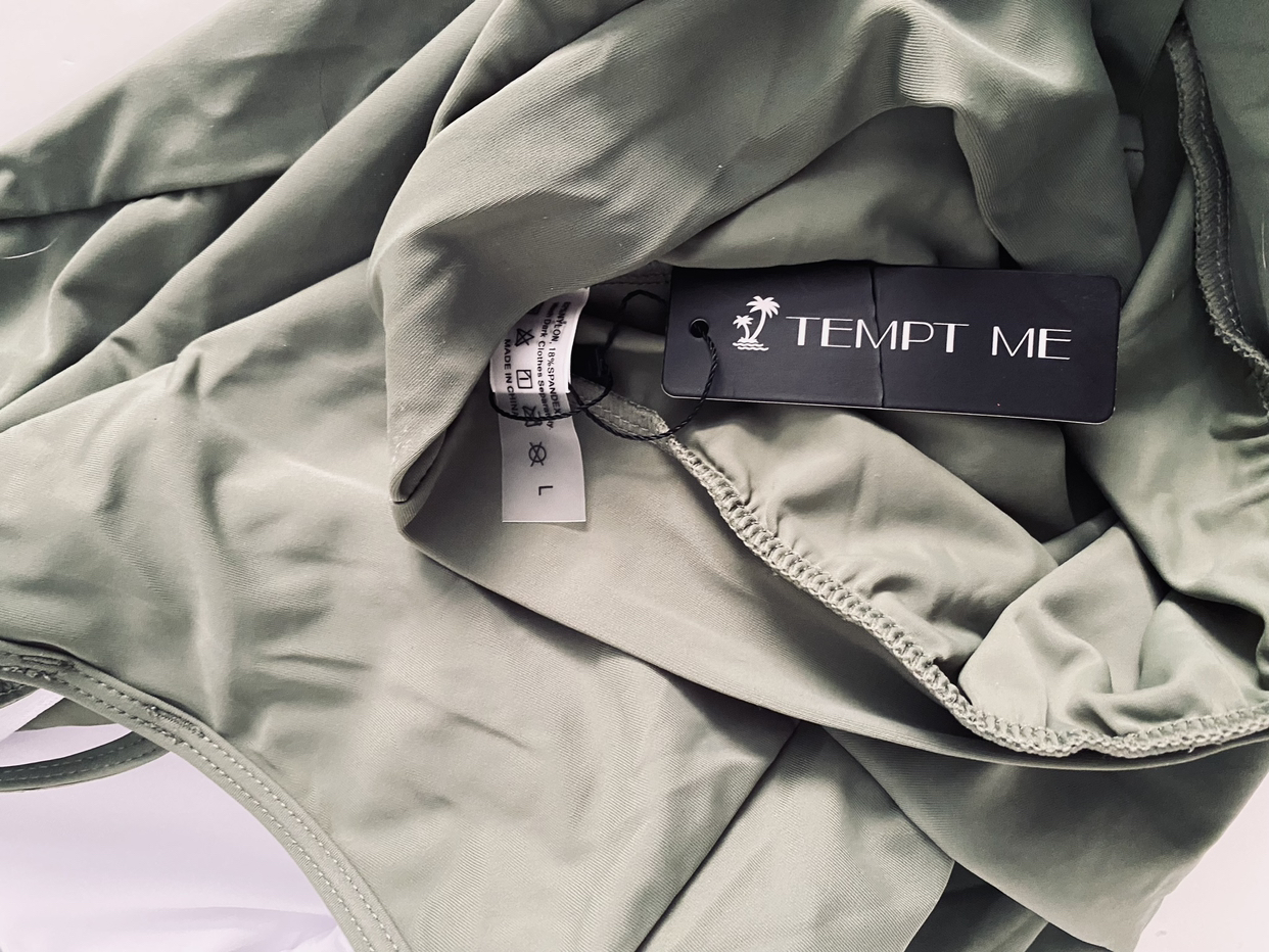 NWT Modest Tankini Top Sage Green image indicator(3)