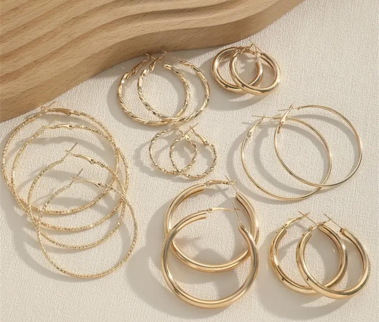 Hoop Earrings Alloy Jewelry (8 pairs)