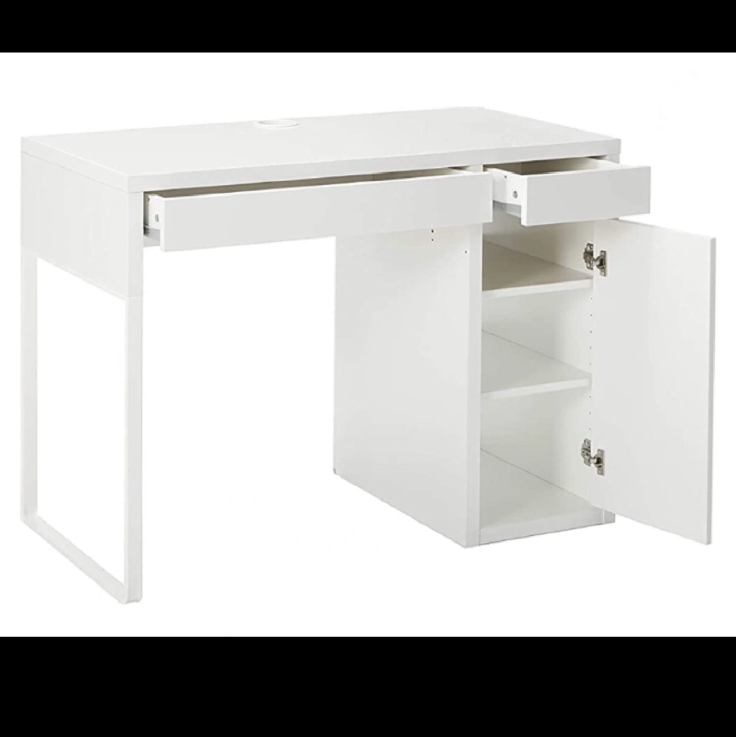 WHITE IKEA MICKE DESK - photo 5