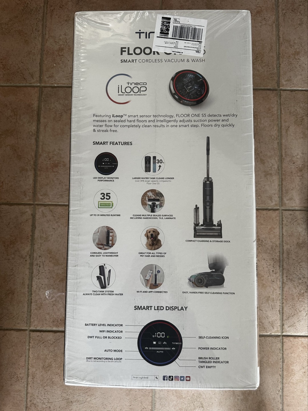 Brand New Tineco Floor One S5 Smart Cordless Vacuum & Wash image indicator(3)