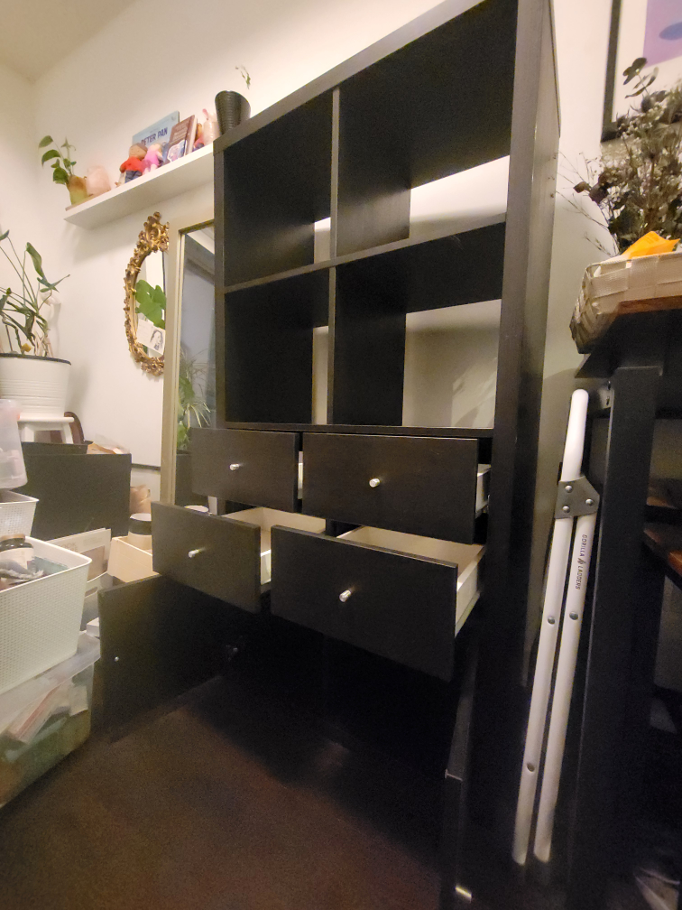 Ikea Kallax 8 unit shelf with drawers - photo 2