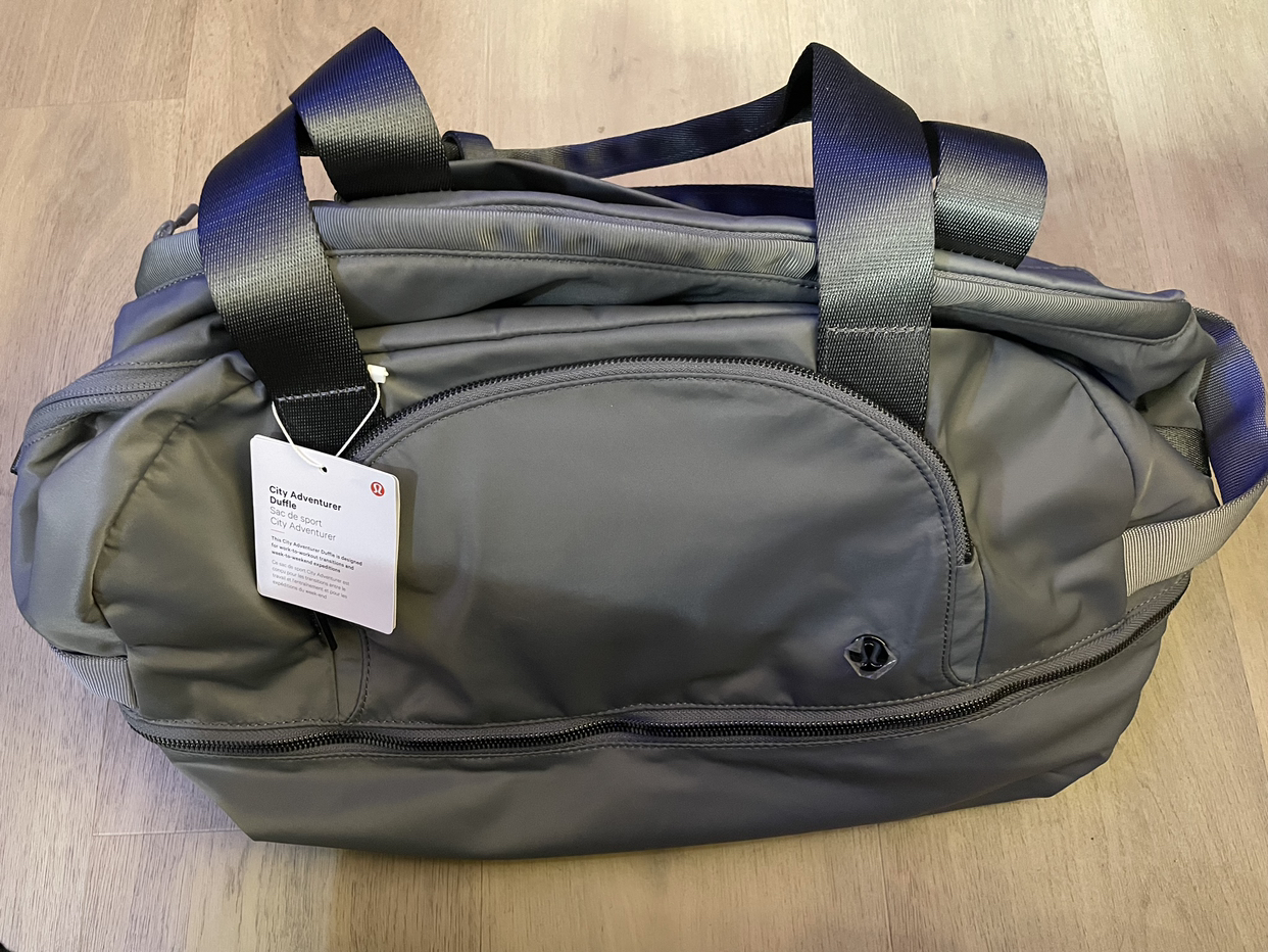NWT Lululemon City Adventurer Duffle - Gray