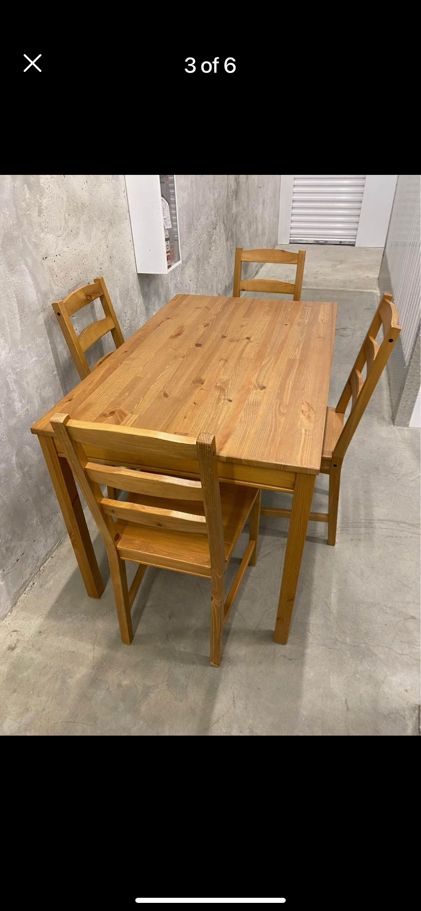 IKEA Jokkmokk table and 4 chairs—Delivery Available. - photo 4