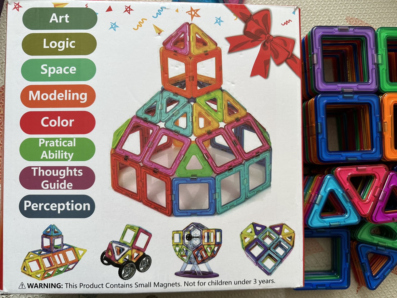 Magnetic Blocks 125 pieces thumbnail