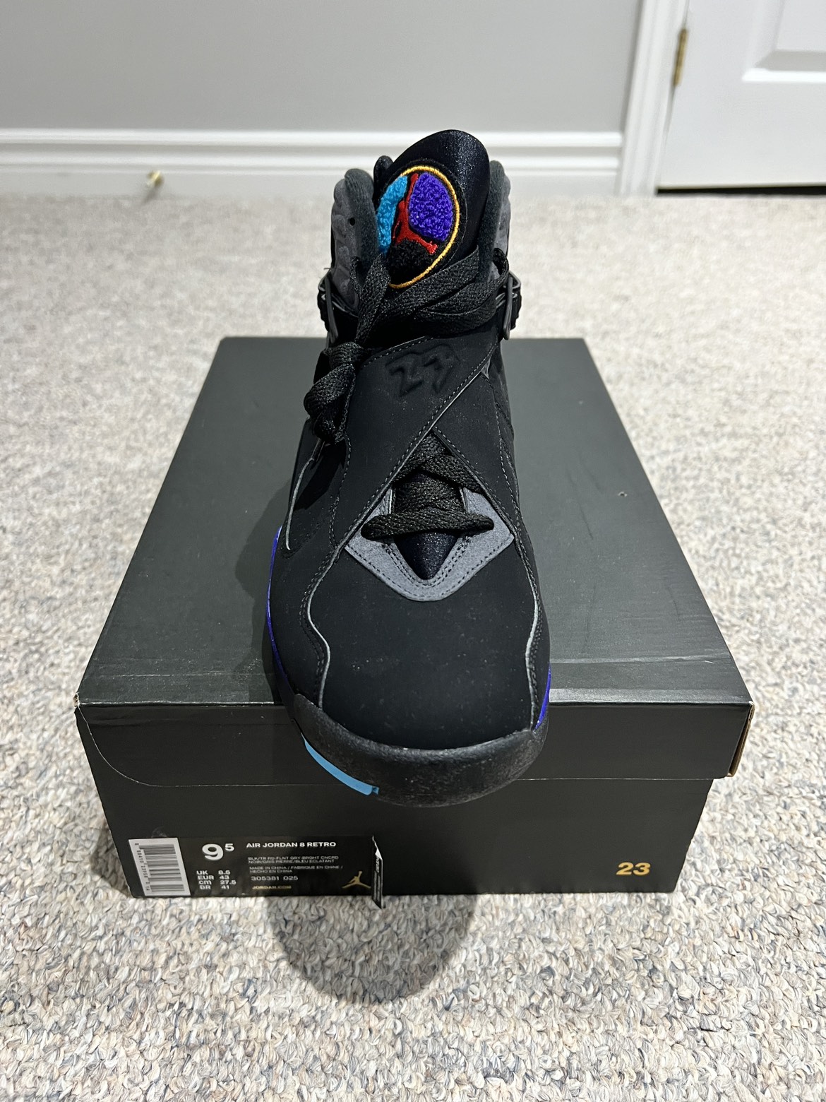 Jordan 8 Aqua size 9.5. DS and OG all with reciept. - photo 2