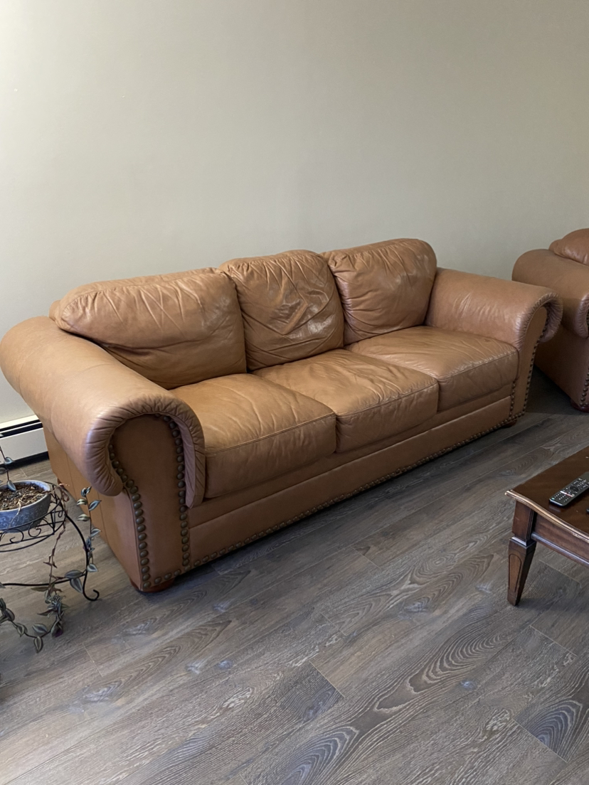 Leather Couch Set
