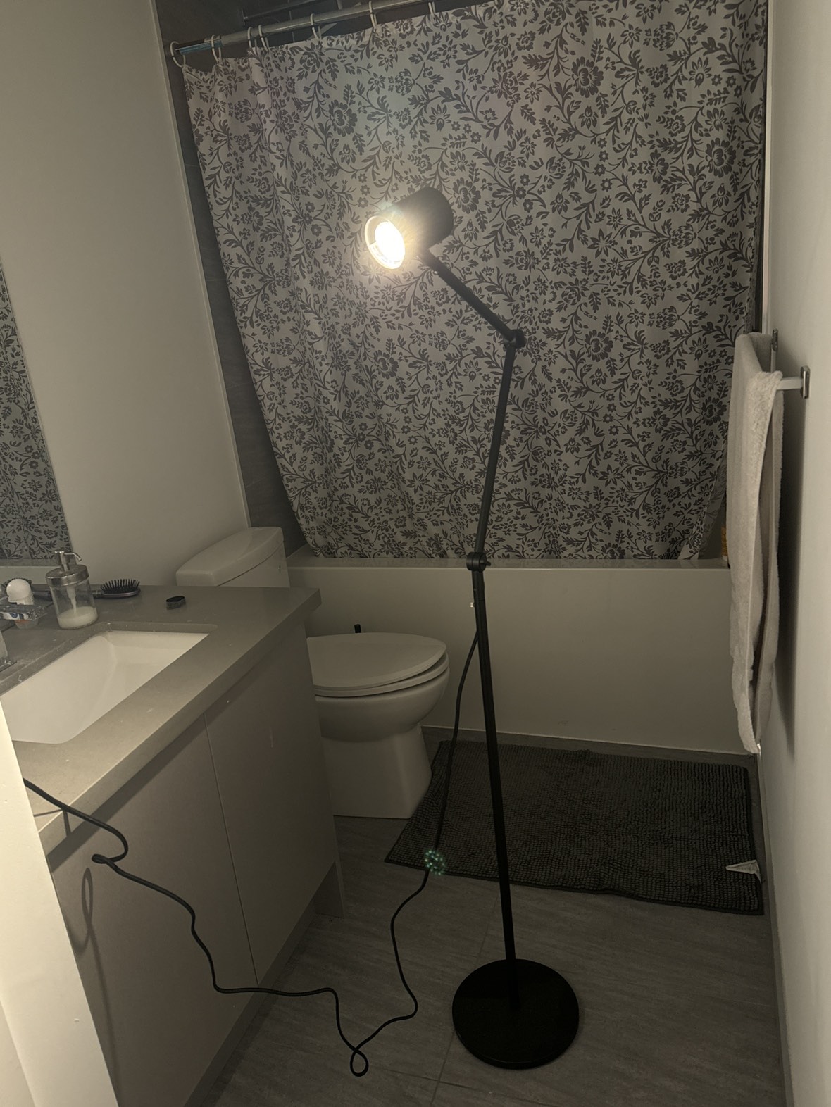 Tall Black Lamp