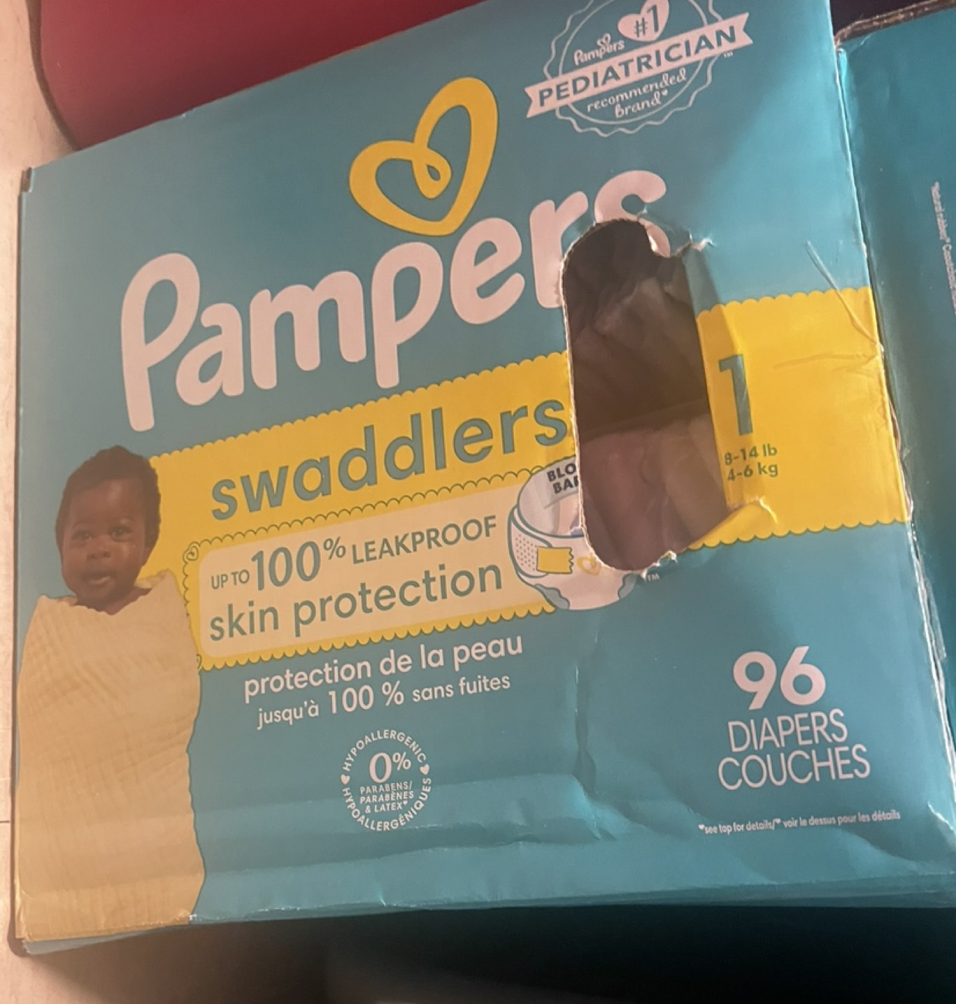 Swaddlers pampers size 1 thumbnail
