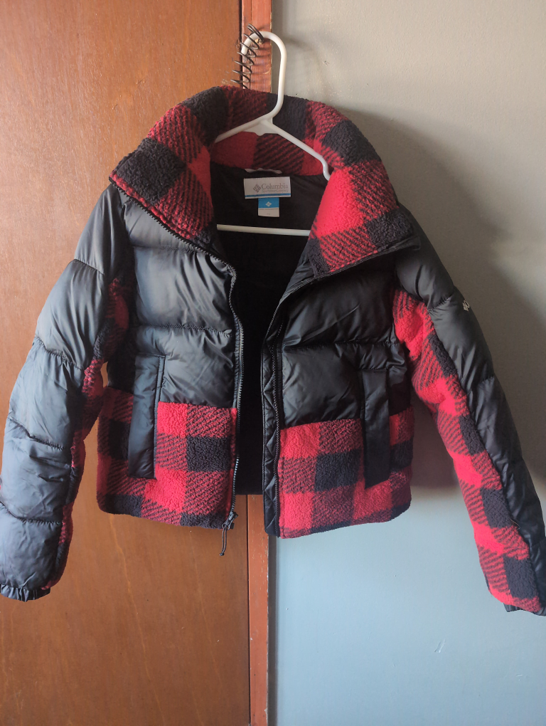 Columbia plaid winter jacket, XS